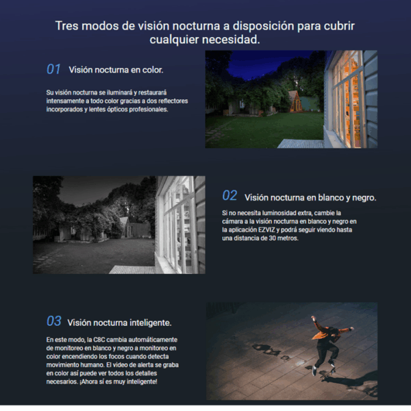CAMARA EZVIZ C8C - Visión 360° - Detección Inteligente - Imagen 3