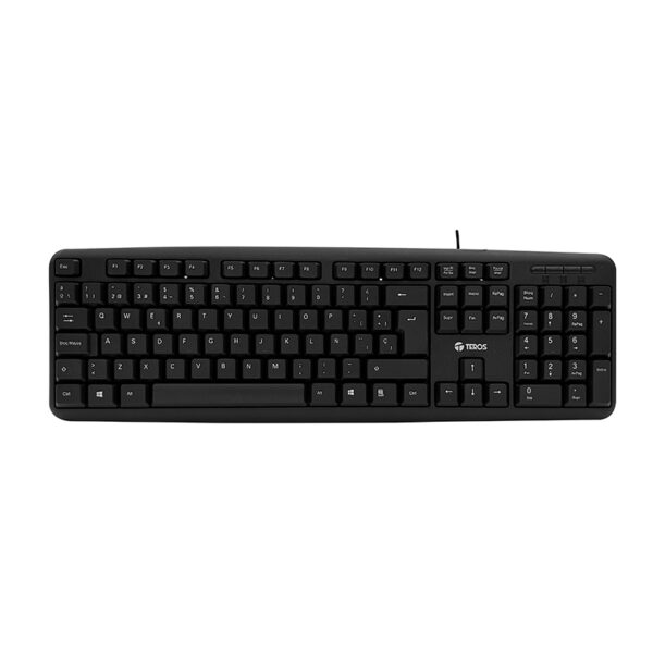 Combo teclado y mouse TEROZ  TE-4062N acabado elegante colore negro - Imagen 2
