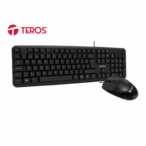 Combo teclado y mouse TEROZ  TE-4062N acabado elegante colore negro