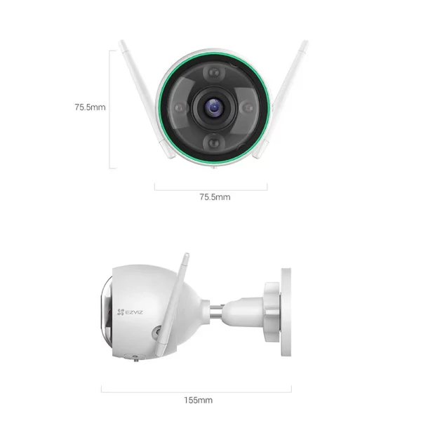 CAMARA EZVIZ C3N -COLOR DIA Y NOCHE 1920 x 1080 Panorámica 2mp Wifi LAN - Imagen 3